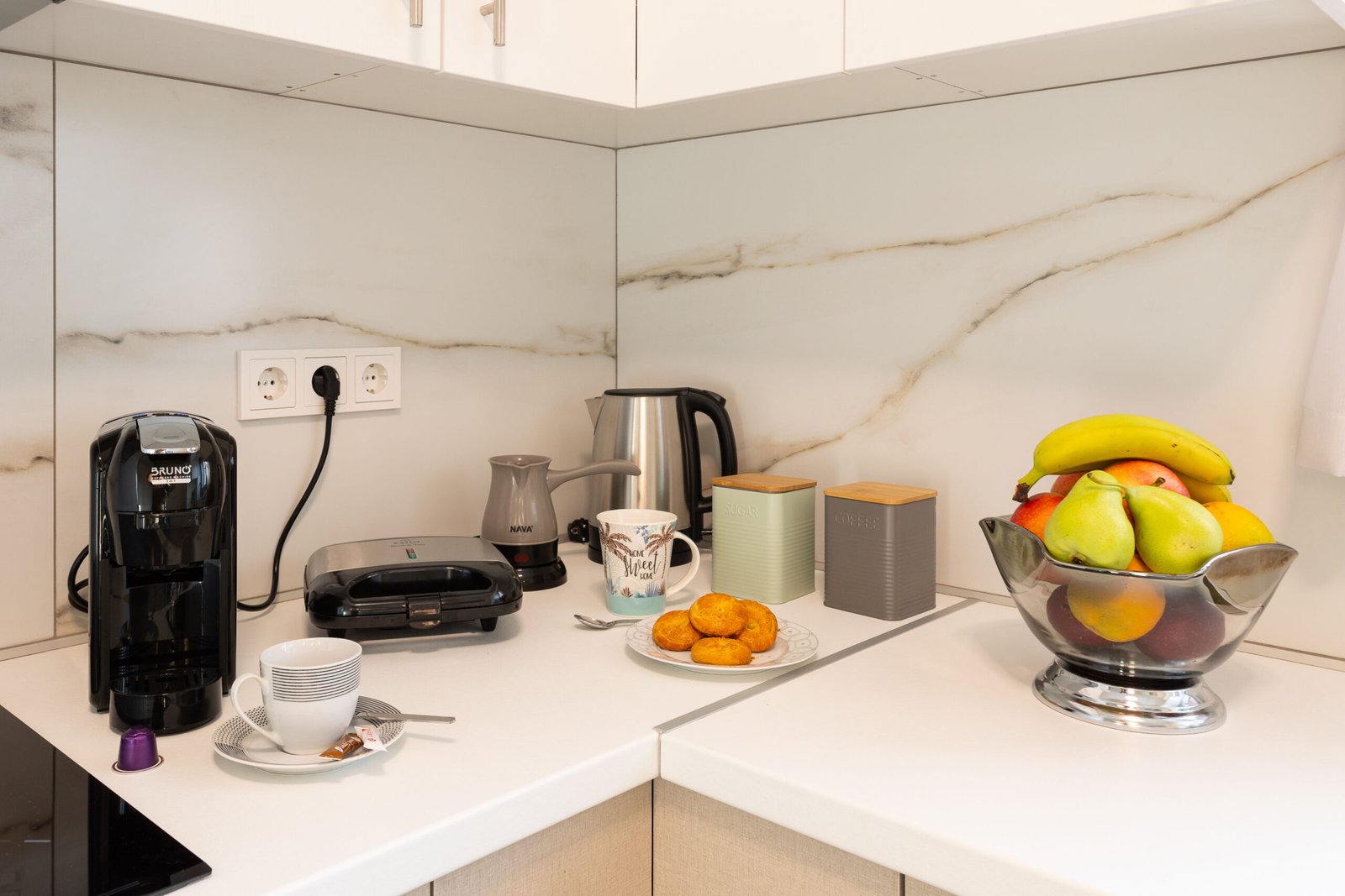 1 - Kitchen - coffee self catering apartment in Stoupa